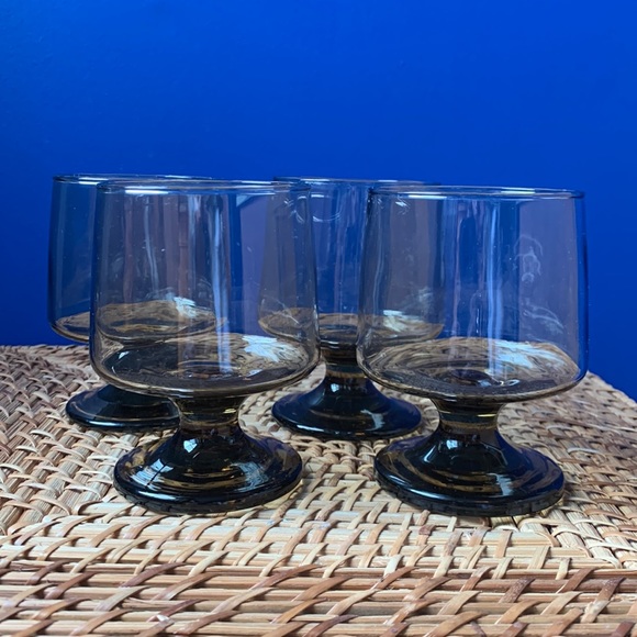 Vintage MCM Spritz cocktail glass set of 4